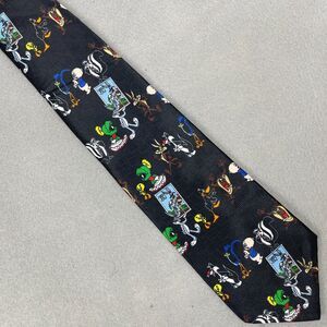 Looney Tunes Stamp Collection Silk Tie Warner Bros Bugs Bunny Vintage 1997